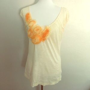 Anthropologie Deletta Flowery Top